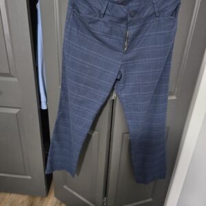 Blue Plaid Golf Pants